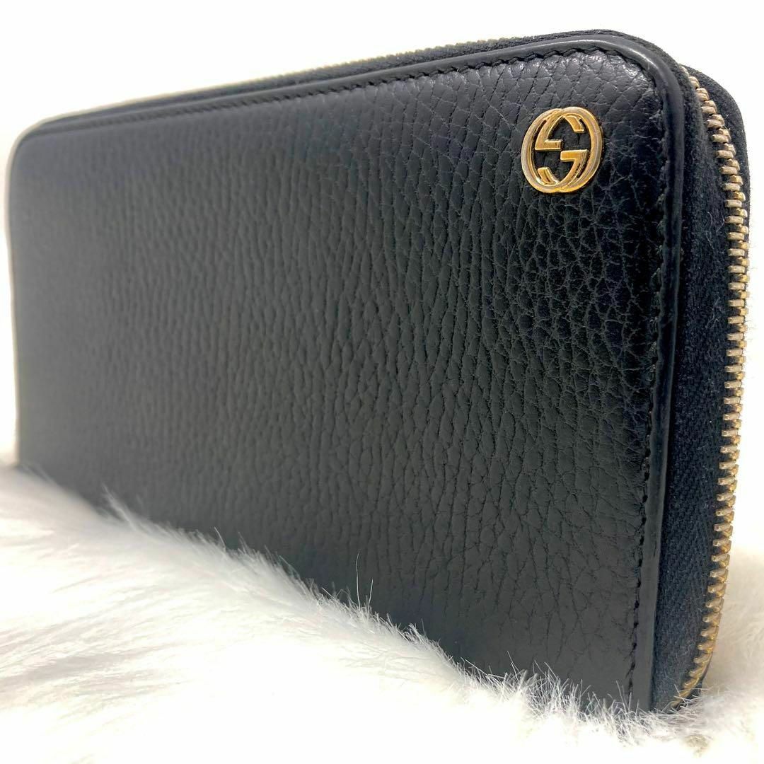 Gucci - 【極美品】グッチ 長財布 インターロッキング gg 金具 レザー