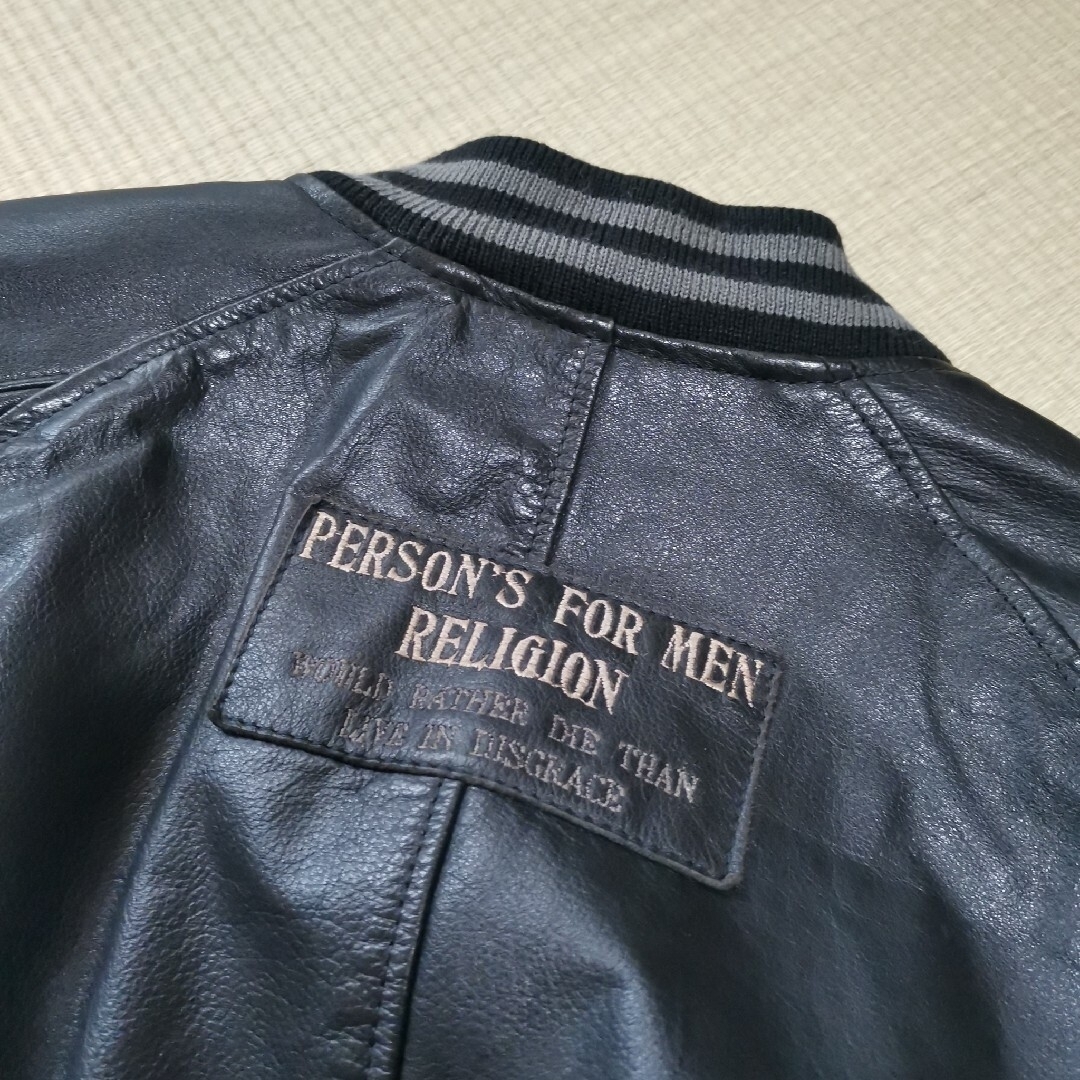 PERSON'S(パーソンズ)の【丸洗・フルメンテ】スタジャン オールレザー PERSON'S FOR MEN メンズのジャケット/アウター(スタジャン)の商品写真