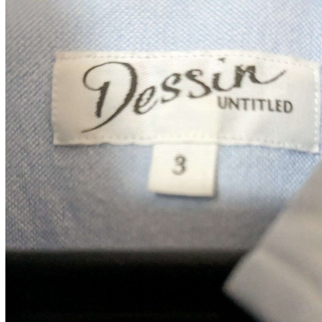 Dessin(デッサン)の【匿名配送】Dessin untitled  ブルー　 シャンブレーシャツ　3 メンズのトップス(シャツ)の商品写真