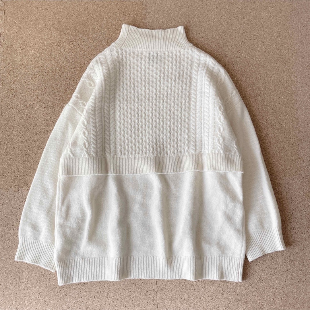 UNITED ARROWS シルクモヘヤウール ハイネック ロングニット 美品-