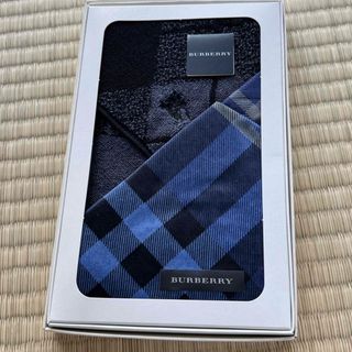 バーバリー(BURBERRY)の紳士用ハンカチ2点セット(ハンカチ/ポケットチーフ)