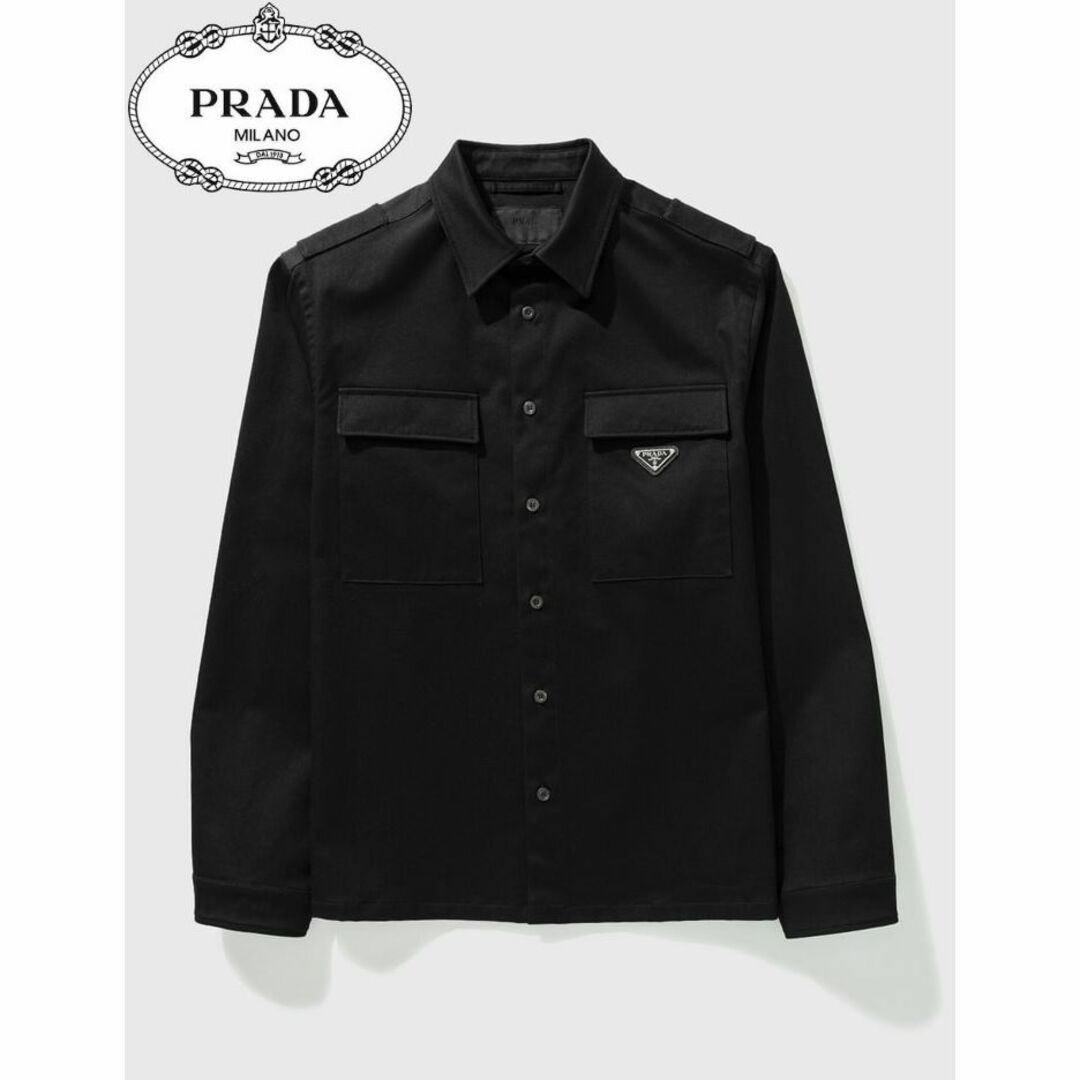 PRADA ギャバジン ストレッチコットン シャツジャケット