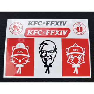 KFC FF14 コラボ　ステッカー　未使用(キャラクターグッズ)