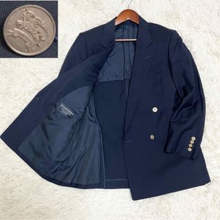 BURBERRY - 美品▽バーバリーロンドン ヘリンボーン柄 ロゴ入り