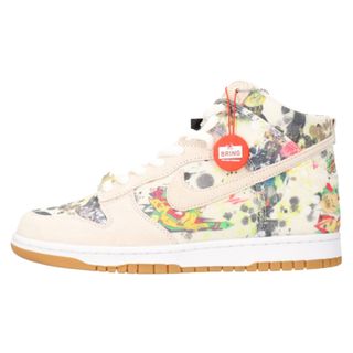 ナイキ(NIKE)のNIKE SB ナイキエスビー 23AW×SUPREME SB DUNK HIGH OG QS Rammellzee×シュプリーム エスビーダンクハイラメルジー ハイカットスニーカー ベージュ US8/26cm FD8779-100(スニーカー)