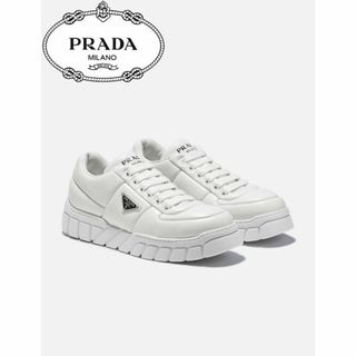 プラダ(PRADA)のPRADA パデッドナッパレザー スニーカー(スニーカー)