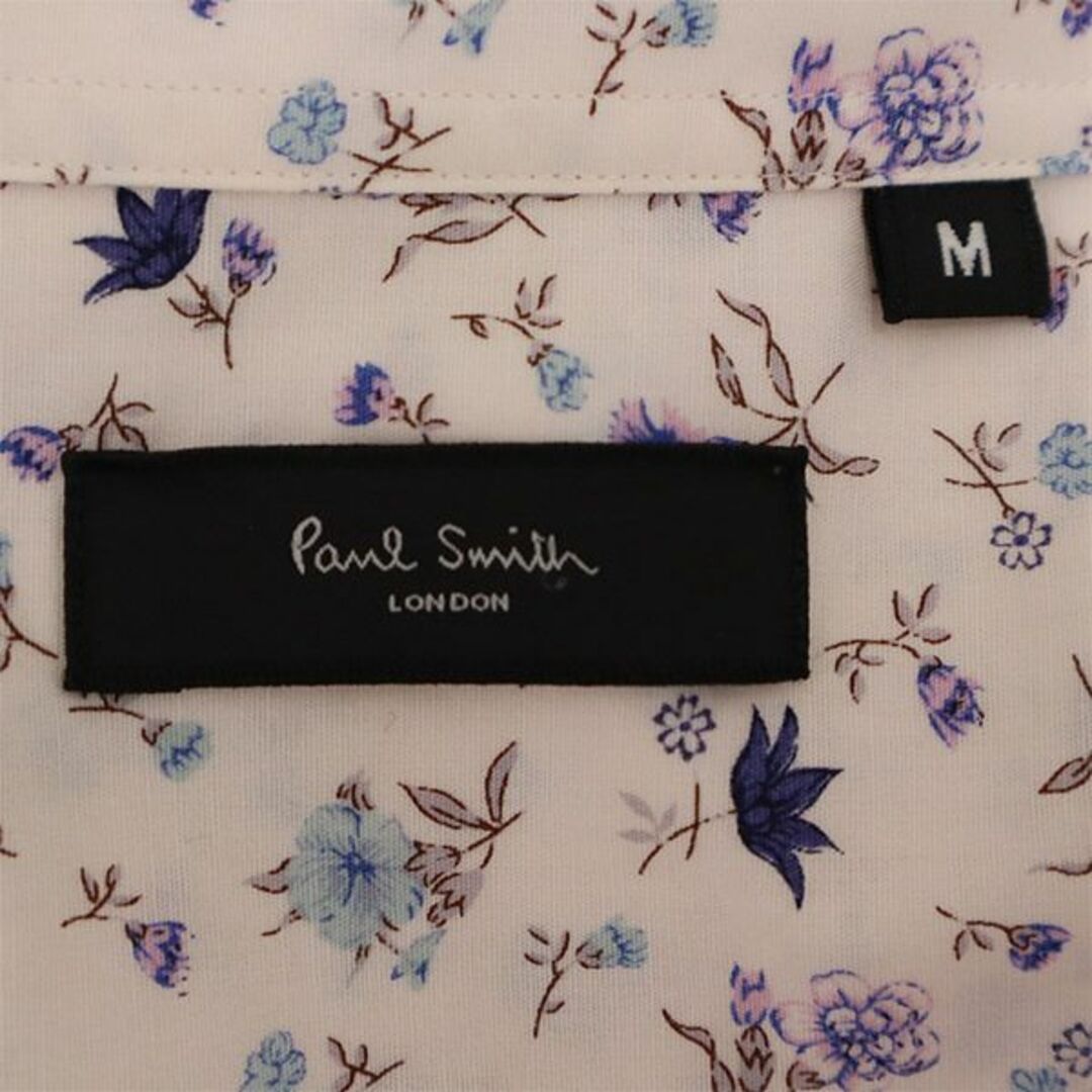 Paul Smith ポールスミス 日本製 花柄 長袖 シャツ M ピンク Paul