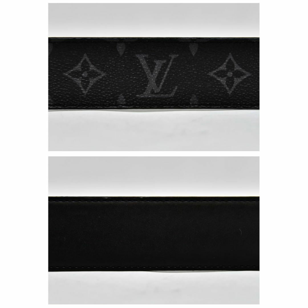 ブラック鑑定済 正規品 ルイヴィトン LOUIS VUITTON ベルト M9043