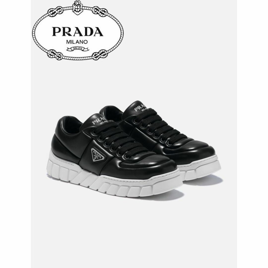PRADA(プラダ)のPRADA パデッドナッパレザー スニーカー メンズの靴/シューズ(スニーカー)の商品写真