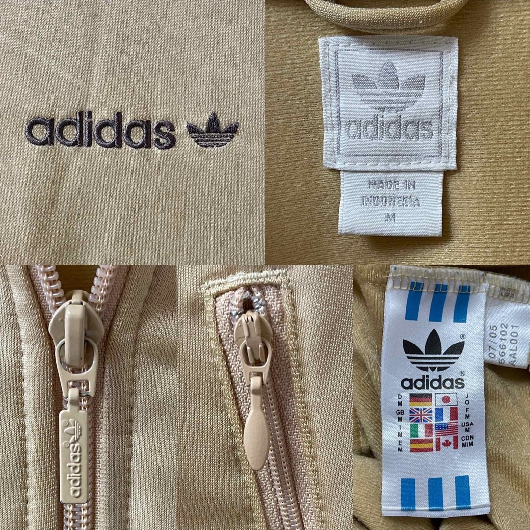 90s 　adidas セットアップ　ジャージ　トラックジャケット　ベージュ