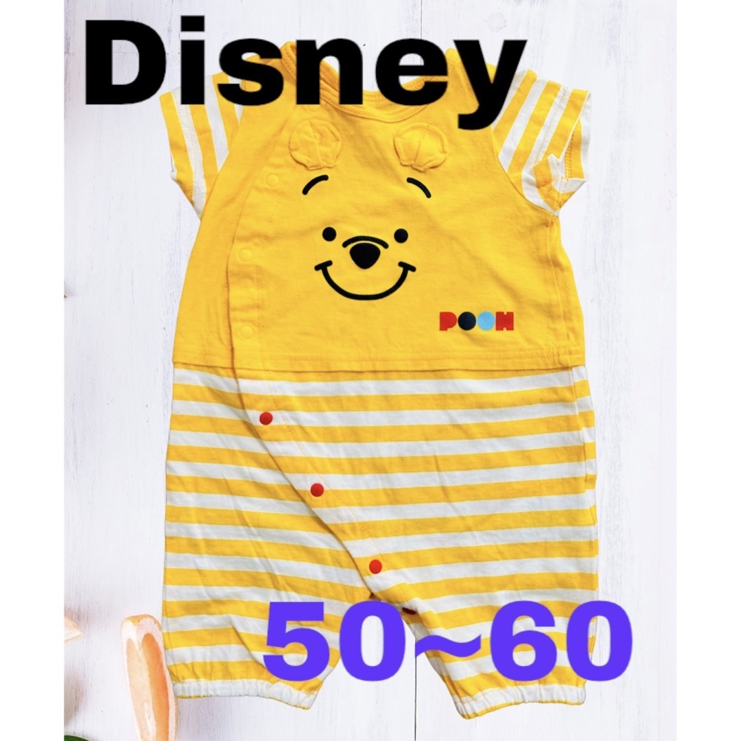 Disney(ディズニー)のプーさんロンパース☆ディズニー★Disney キッズ/ベビー/マタニティのベビー服(~85cm)(ロンパース)の商品写真