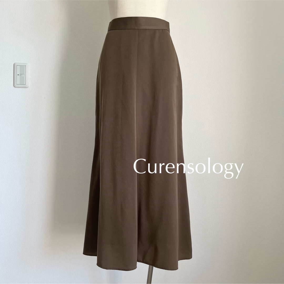 Curensology(カレンソロジー)のCurensology サテンマーメイドスカート レディースのスカート(ロングスカート)の商品写真