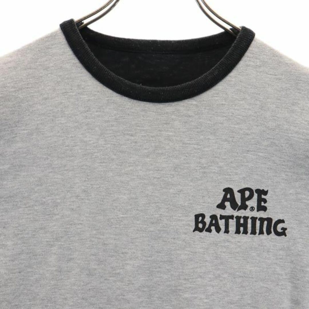 A BATHING APE - アベイシングエイプ リバーシブル 長袖 Tシャツ S 黒