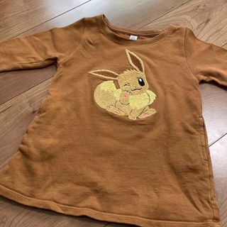 グラニフ(Design Tshirts Store graniph)のイーブイ　グラニフ　刺繍　ワンピース　トレーナー　90cm ポケモン(ワンピース)