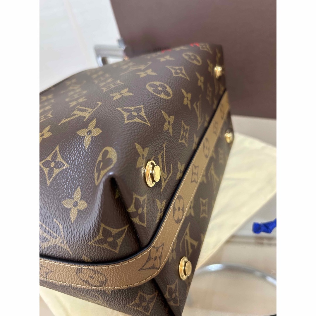 希少 LOUIS VUITTON ヴィトン レザー リュック ショルダー バッグ