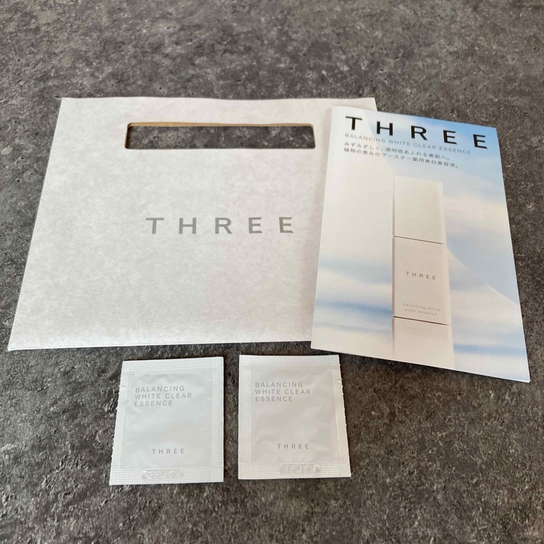 THREE(スリー)のTHREE  薬用美白美容液　おためし コスメ/美容のキット/セット(サンプル/トライアルキット)の商品写真