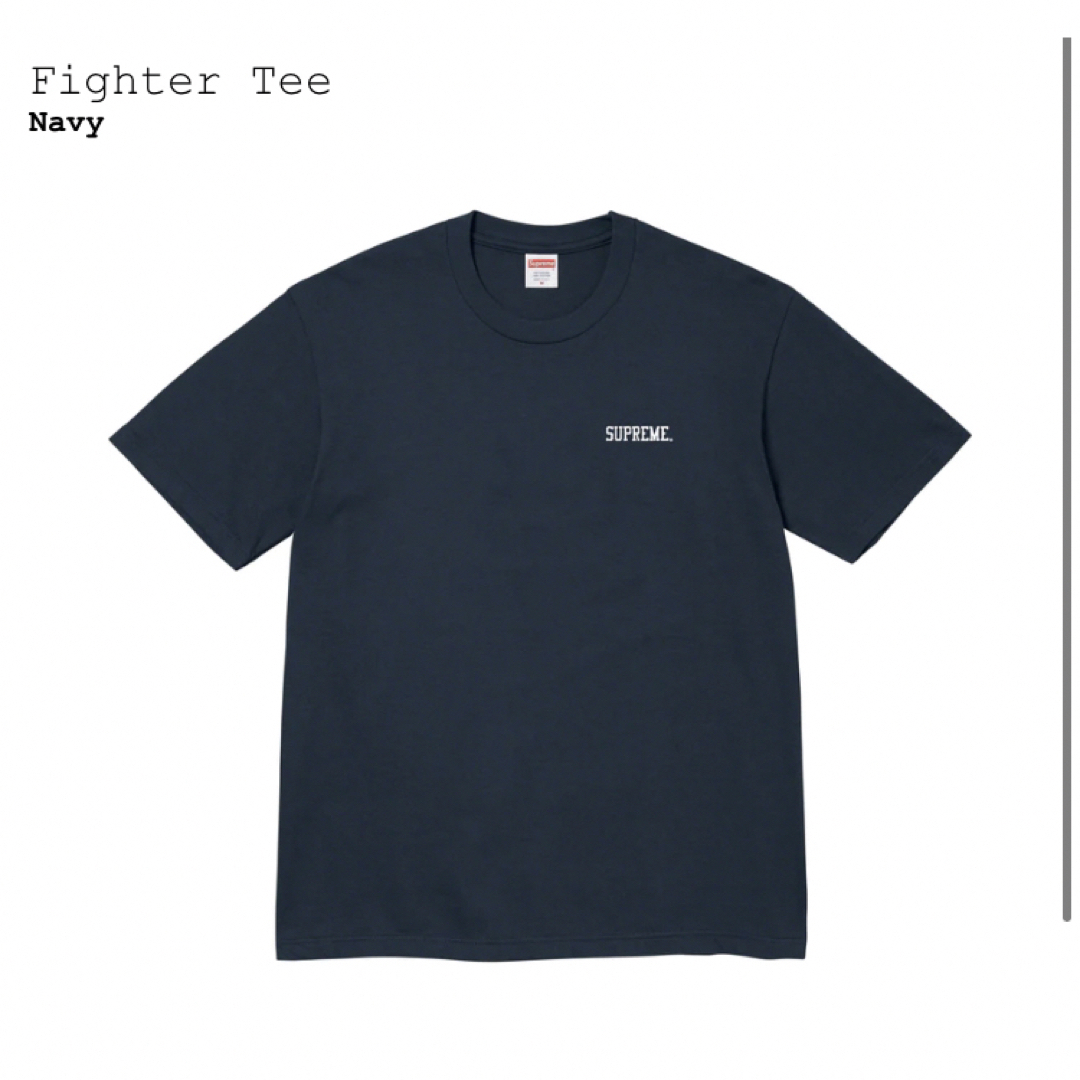 Supreme(シュプリーム)の新品未着用 未使用 ネイビー Lサイズ supreme Fighter Tee メンズのトップス(Tシャツ/カットソー(半袖/袖なし))の商品写真