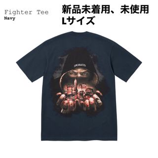 シュプリーム(Supreme)の新品未着用 未使用 ネイビー Lサイズ supreme Fighter Tee(Tシャツ/カットソー(半袖/袖なし))