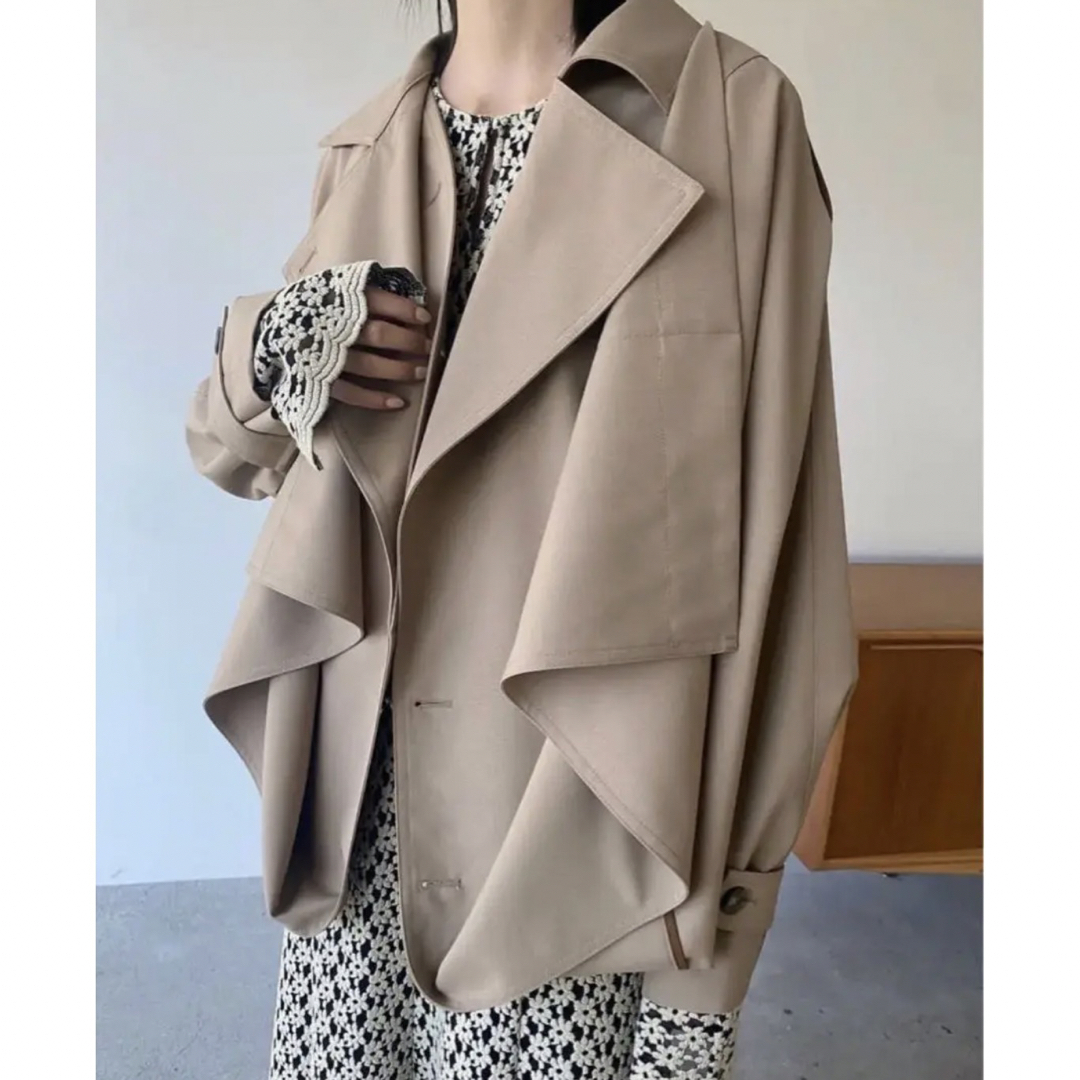【極美品】clane 2WAYオーバートレンチコート サイズ2