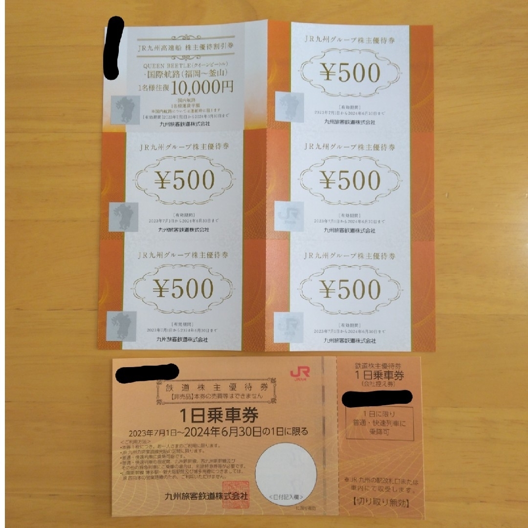 JR(ジェイアール)のJR九州　株主優待券 チケットの乗車券/交通券(鉄道乗車券)の商品写真