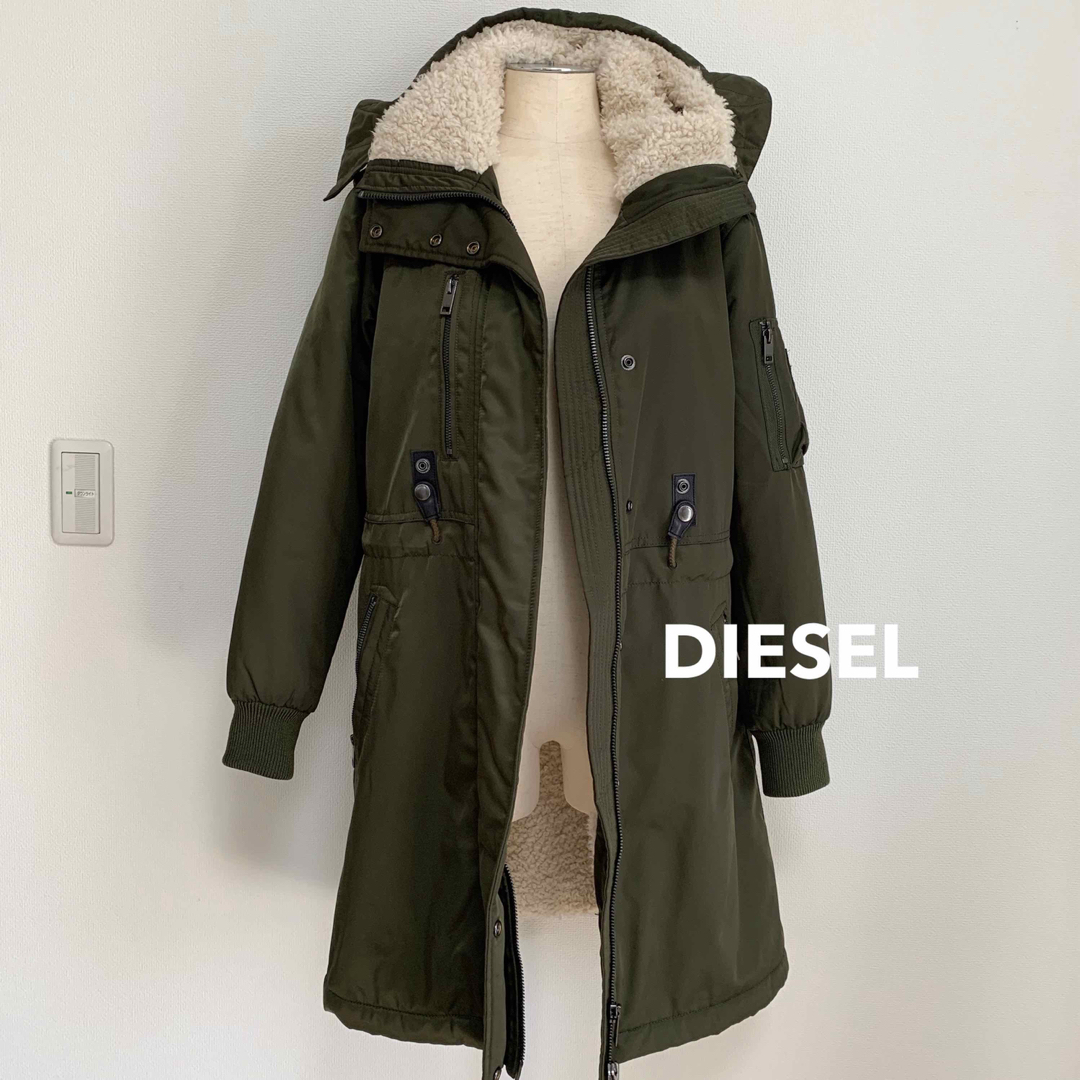 DIESEL ディーゼル モッズコート ダウンジャケット ブラック 美品