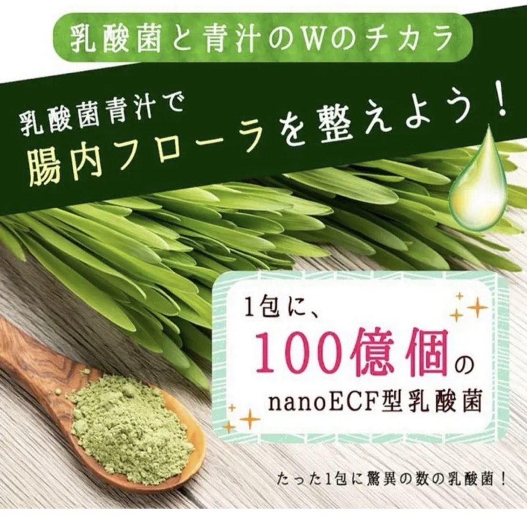 新品・未開封 鹿児島産 大麦若葉使用 乳酸菌青汁 21包 食品/飲料/酒の健康食品(青汁/ケール加工食品)の商品写真