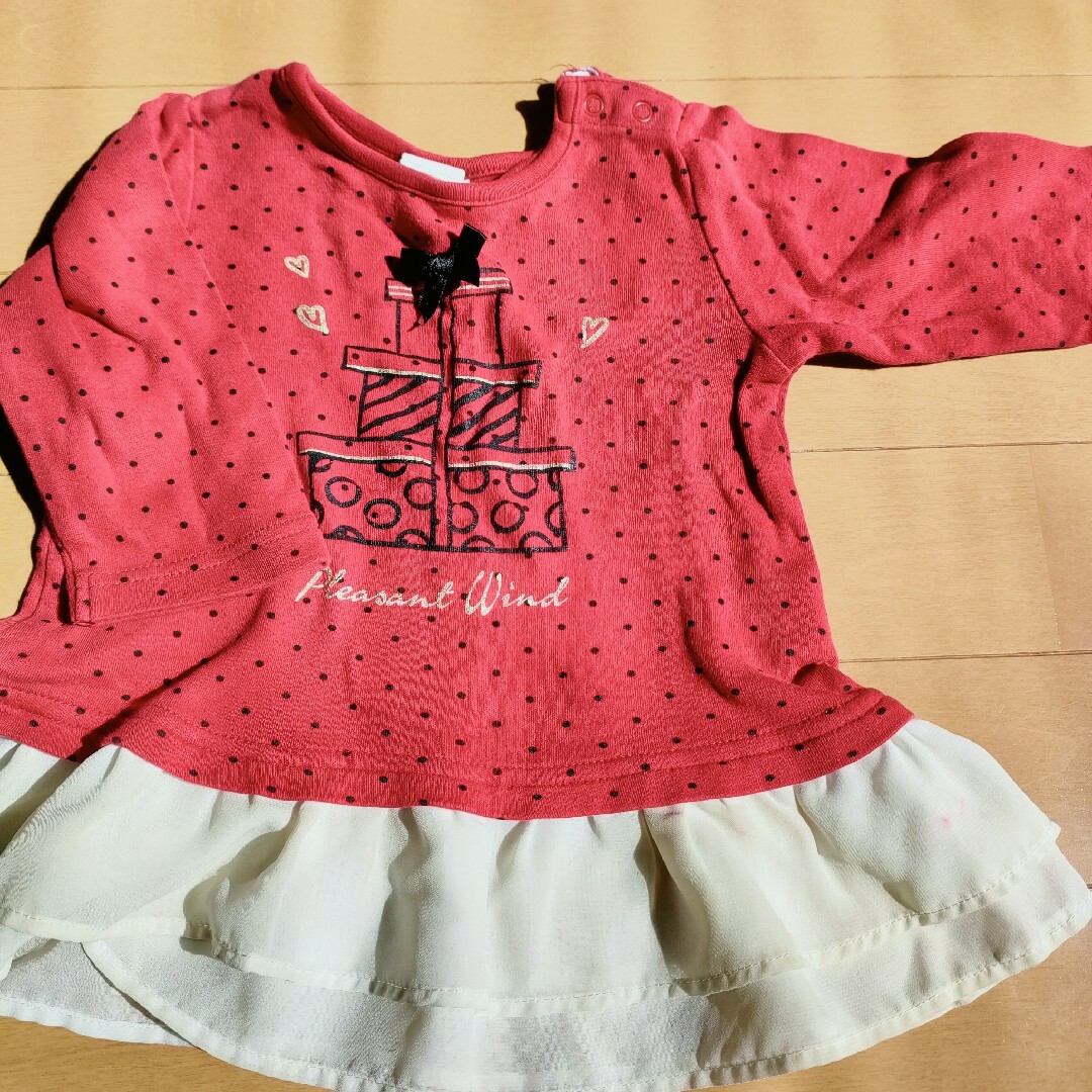 petit main(プティマイン)のプティマイン　フルーツオブザルーム　女の子　長袖　サイズ80 キッズ/ベビー/マタニティのベビー服(~85cm)(シャツ/カットソー)の商品写真