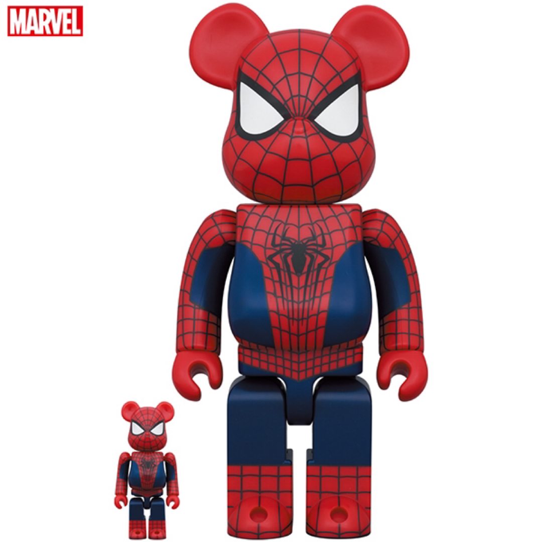 MEDICOM TOY(メディコムトイ)のBE@RBRICK AMAZING SPIDER-MAN 100％ & 400％ エンタメ/ホビーのフィギュア(その他)の商品写真