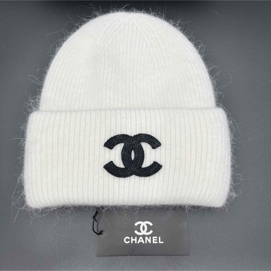 CHANEL - CHANEL ニット帽 ホワイトの通販 by soiru☺︎shop｜シャネル