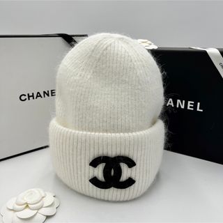 CHANEL - CHANEL ニット帽 ホワイトの通販 by soiru☺︎shop｜シャネル