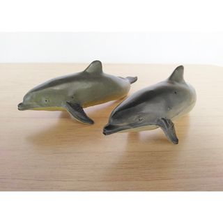 レトロ!CEのイルカの置物(2つ)(置物)