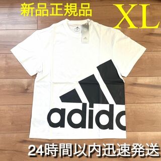 アディダス(adidas)の新品　アディダス  adidas Tシャツ　正規品　ジャイアントロゴ　XL　ロゴ(Tシャツ/カットソー(半袖/袖なし))