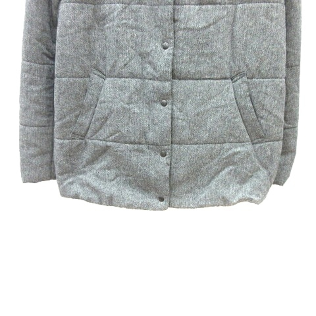 chocol raffine robe(ショコラフィネローブ)のショコラフィネローブ 中綿ジャケット 総裏地 M グレー レディースのジャケット/アウター(ブルゾン)の商品写真
