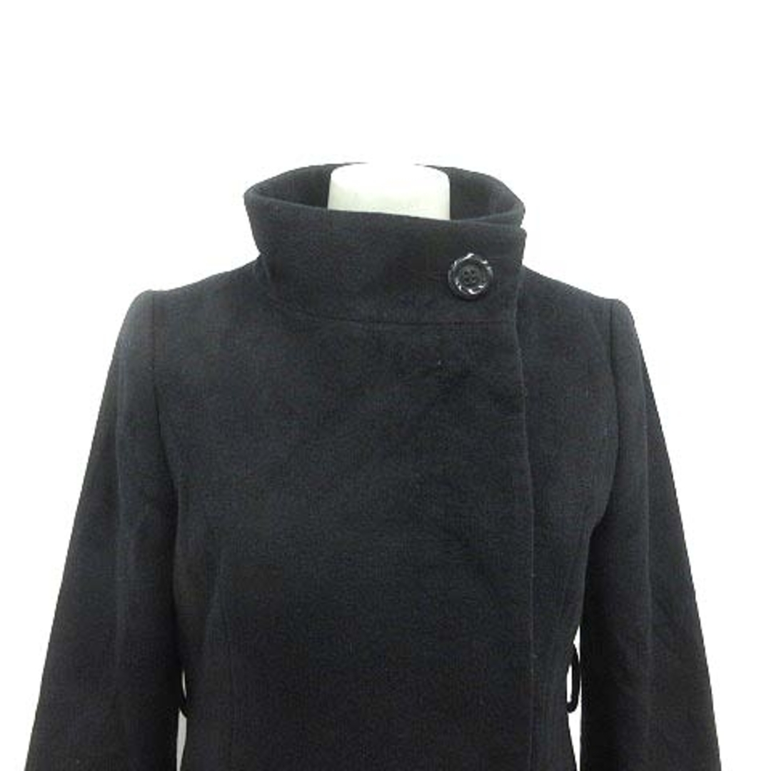 chereaux(シェロー)のchereaux スタンドカラージャケット 総裏地 アンゴラ 38 黒 ブラック レディースのジャケット/アウター(その他)の商品写真