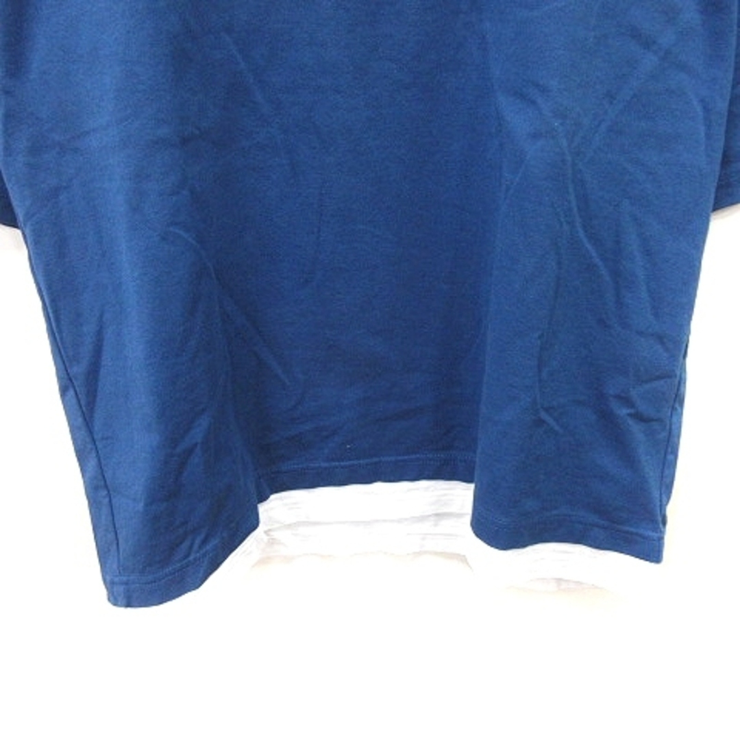 BEAUTY&YOUTH UNITED ARROWS(ビューティアンドユースユナイテッドアローズ)のビューティー&ユース Tシャツ カットソー フェイクレイヤード 半袖 S 青  メンズのトップス(Tシャツ/カットソー(半袖/袖なし))の商品写真