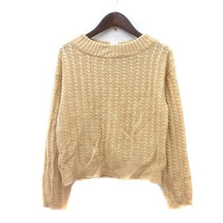 マジェスティックレゴン(MAJESTIC LEGON)のマジェスティックレゴン ニット セーター 長袖 S ベージュ ■MO(ニット/セーター)