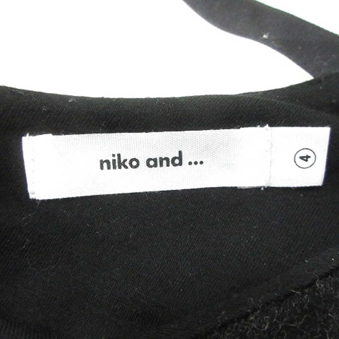 niko and...(ニコアンド)のニコアンド Niko and.. ニット カットソー 長袖 リボン 4 黒 レディースのトップス(ニット/セーター)の商品写真