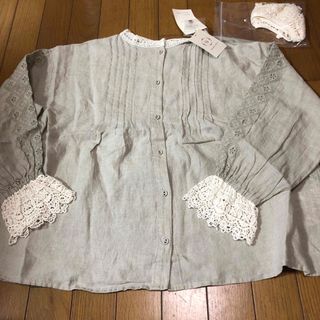 サマンサモスモス(SM2)のsm2✖️kazumiさん▪️刺繍とレース衿ブラウス(シャツ/ブラウス(長袖/七分))