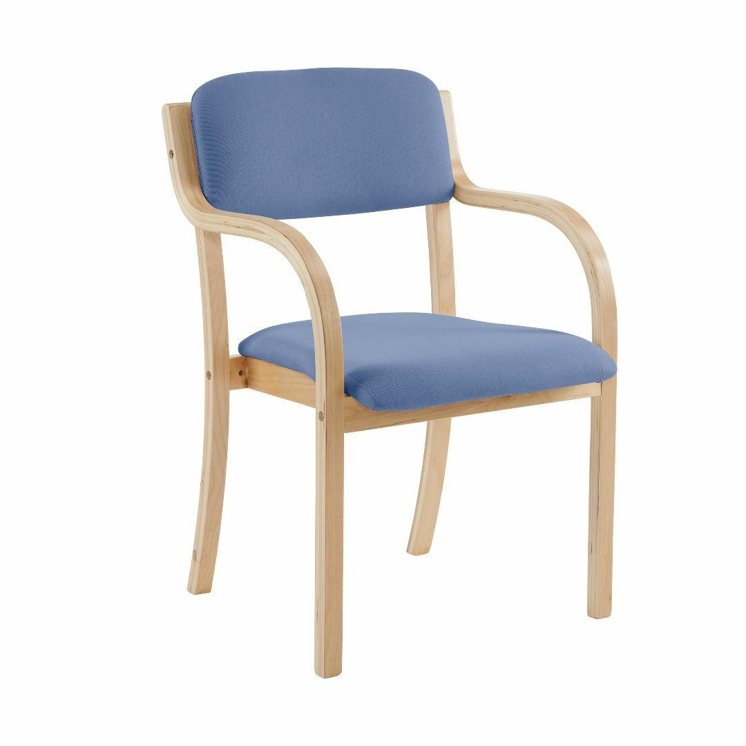 【目玉新作】ブルー ダイ ニングチェア 木製 椅子 介護チェア イス チェア