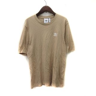 アディダス(adidas)のアディダス Tシャツ カットソー 半袖 M ベージュ /YI(Tシャツ/カットソー(半袖/袖なし))