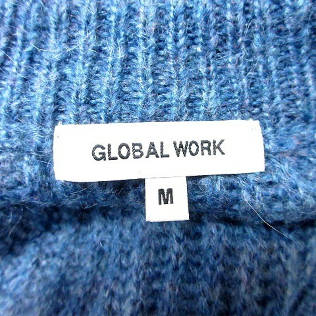 GLOBAL WORK(グローバルワーク)のグローバルワーク ニット セーター 長袖 モヘア混 M 青 ブルー /RT  レディースのトップス(ニット/セーター)の商品写真