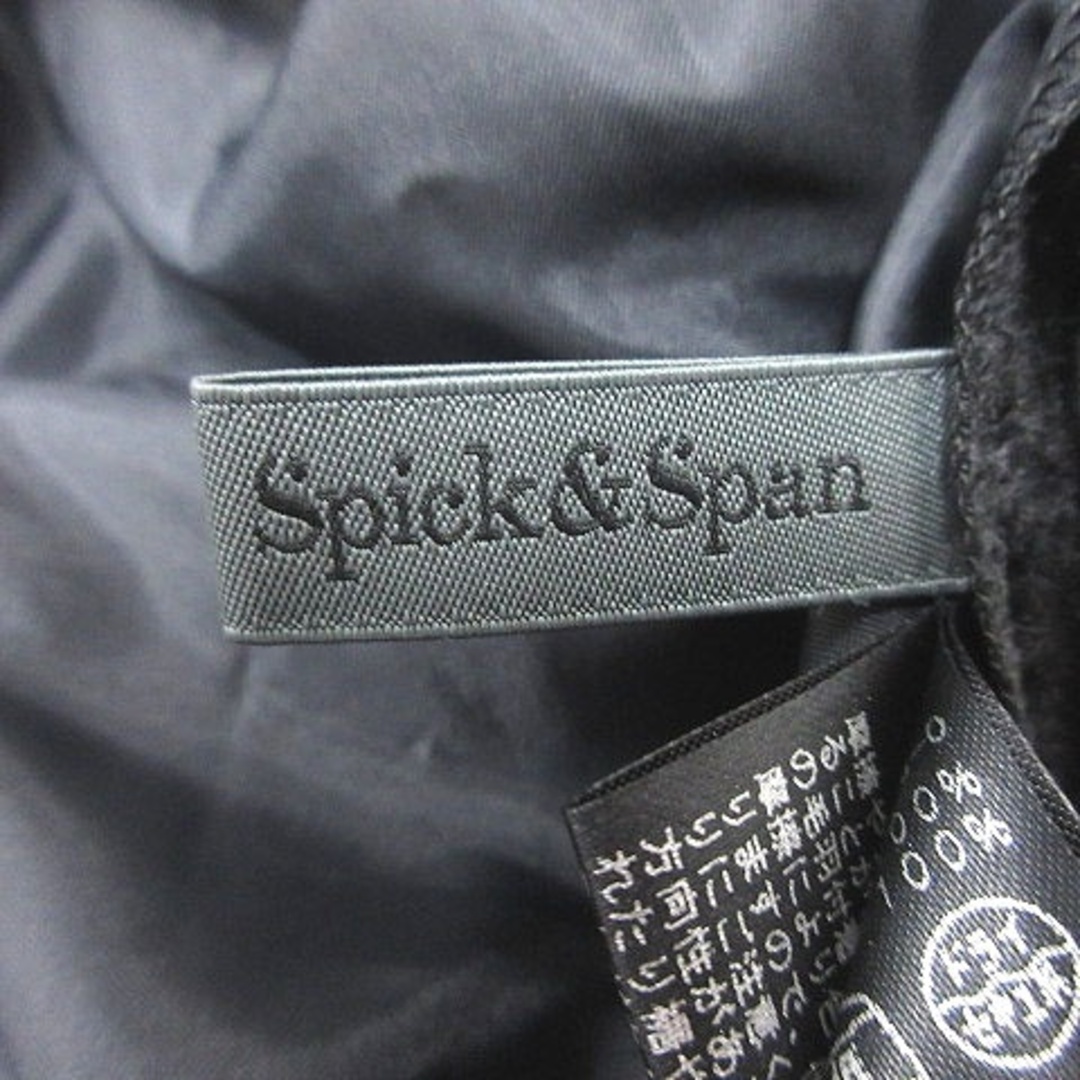 Spick & Span(スピックアンドスパン)のスピック&スパン カットソー ベロア オフショルダー 長袖 黒 ブラック レディースのトップス(カットソー(長袖/七分))の商品写真