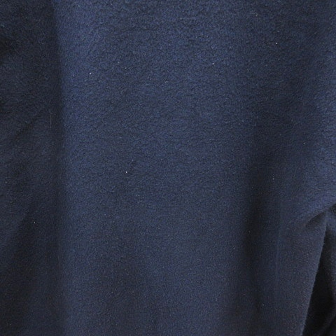 niko and...(ニコアンド)のニコアンド カットソー ボートネック フリース オーバーサイズ 長袖 M 紺 レディースのトップス(カットソー(長袖/七分))の商品写真