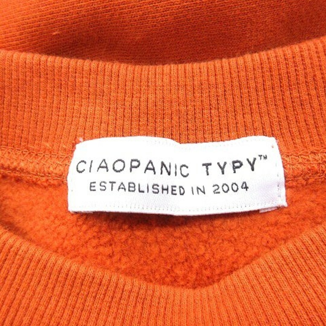 CIAOPANIC TYPY(チャオパニックティピー)のチャオパニック ティピー トレーナー プリント 長袖 ONE オレンジ レディースのトップス(トレーナー/スウェット)の商品写真