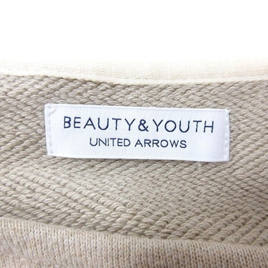 BEAUTY&YOUTH UNITED ARROWS(ビューティアンドユースユナイテッドアローズ)のユナイテッドアローズ ビューティー&ユース トレーナー スウェット ベージュ レディースのトップス(トレーナー/スウェット)の商品写真