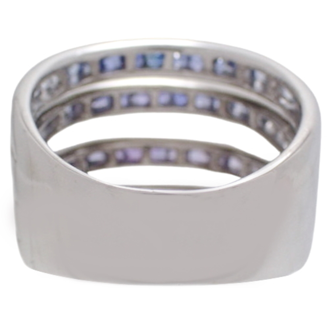ジュネリング・指輪 サファイヤ リング K18 ホワイトゴールド WG シルバー銀 40900039266 レディースのアクセサリー(リング(指輪))の商品写真