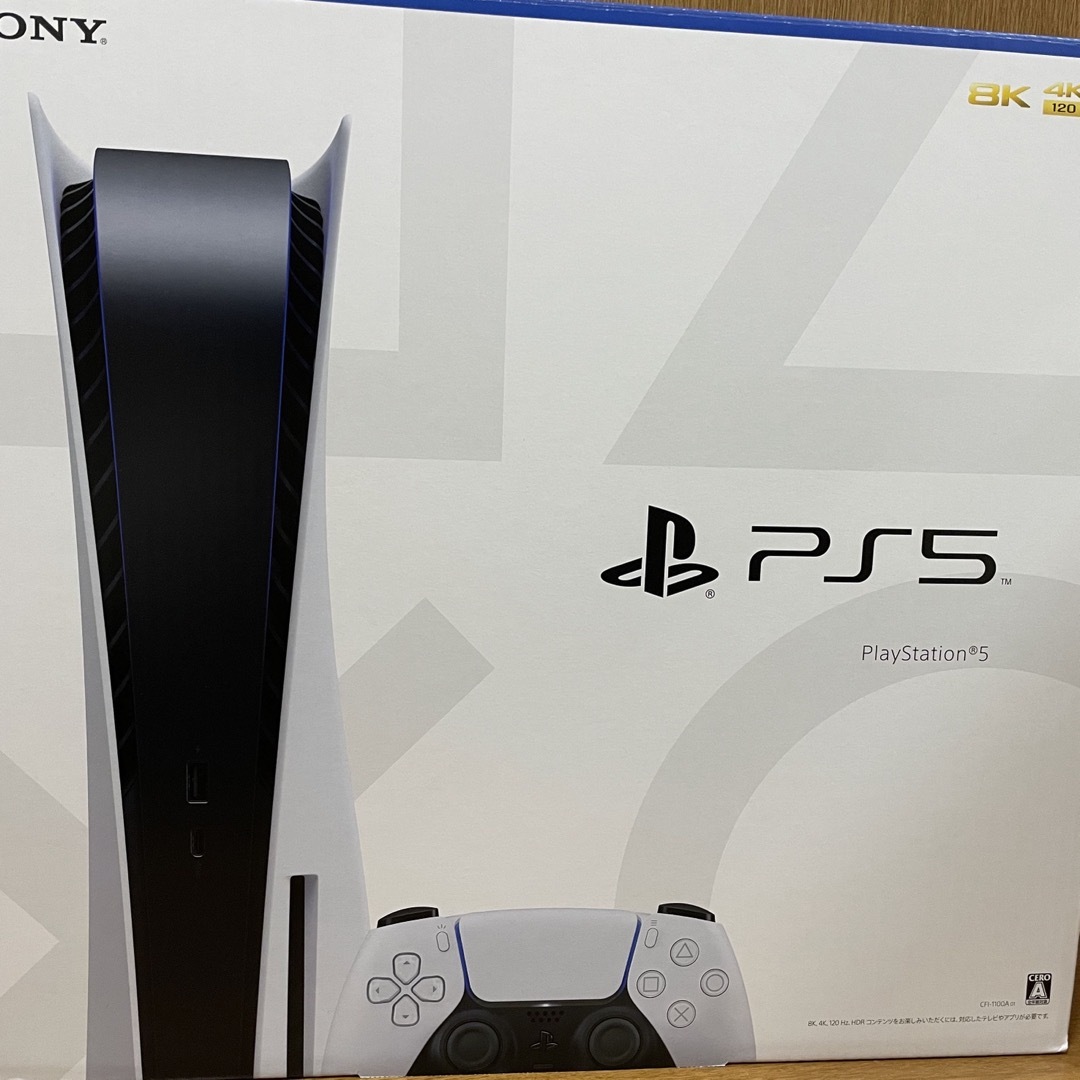 PlayStation(プレイステーション)のPlayStation5 ディスクドライブ搭載  新品未使用品 エンタメ/ホビーのゲームソフト/ゲーム機本体(家庭用ゲーム機本体)の商品写真