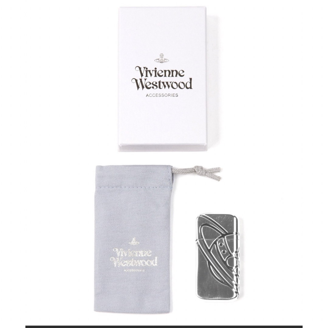 Vivienne Westwood(ヴィヴィアンウエストウッド)のviviennewestwoodオイルライター　シルバー メンズのファッション小物(タバコグッズ)の商品写真