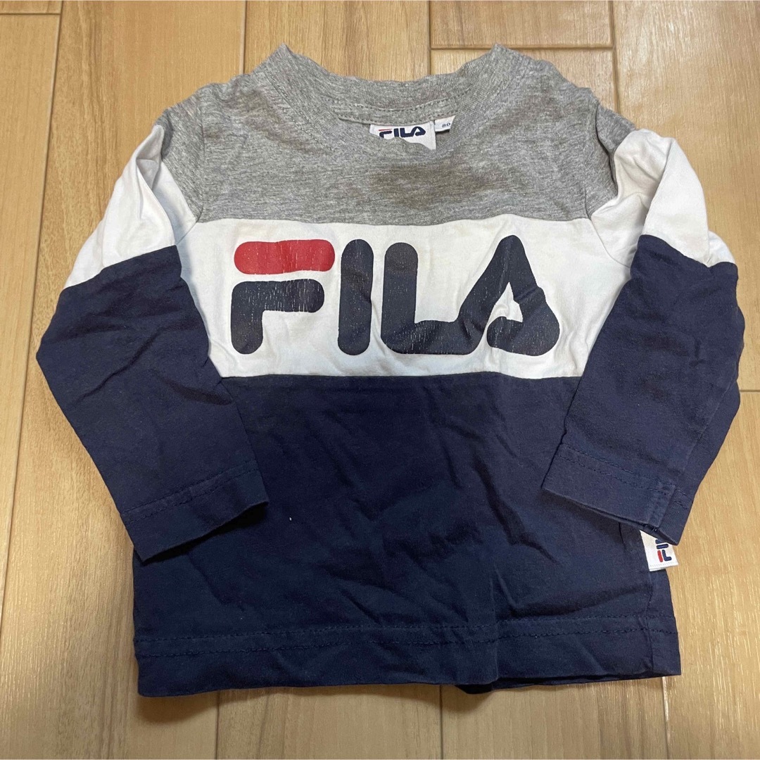 FILA 80cm 長袖 キッズ/ベビー/マタニティのベビー服(~85cm)(Ｔシャツ)の商品写真