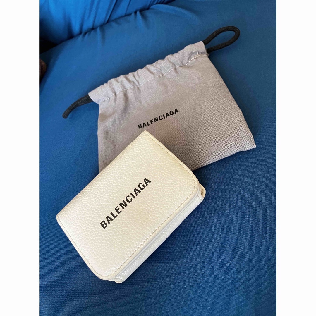 BALENCIAGA バレンシアガ　三つ折り財布　ホワイト　593813